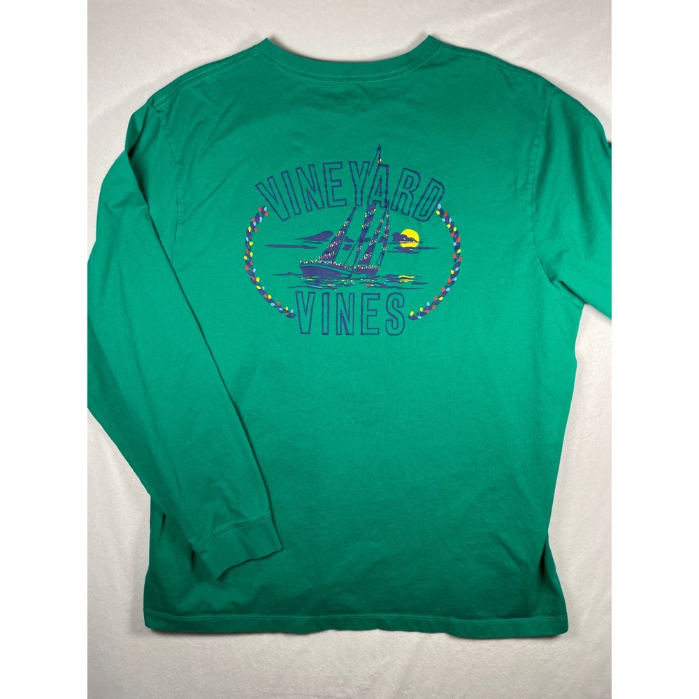 vineyard vines 100% cotton long sleeve graphic tee XXL sailing preppy‎ summer